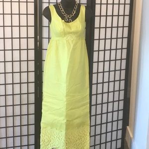Vintage Yellow Long Dress